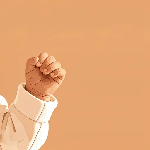 Baby holding parent's finger